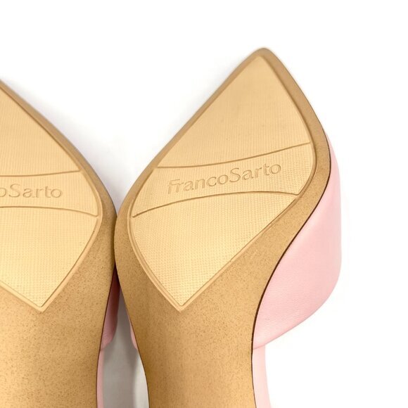 Franco Sarto Womens Size 6 Trix Pink Leather D'Orsay Point Toe Heels Pumps Shoes - Picture 10 of 13